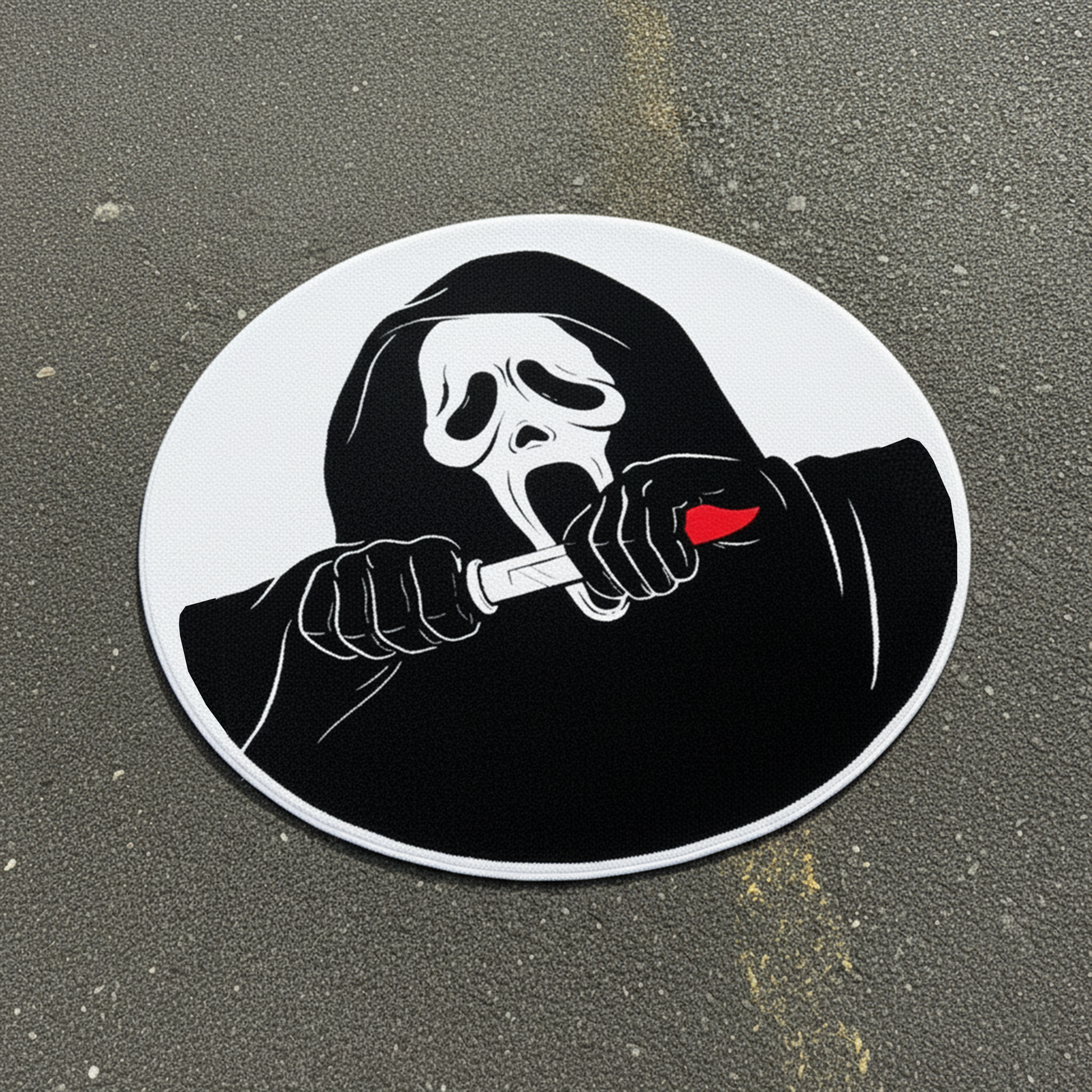 BLOODY GHOST FACE RUG