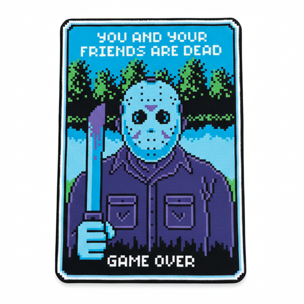 FRIDAY THE 13TH GAME OVER RUG