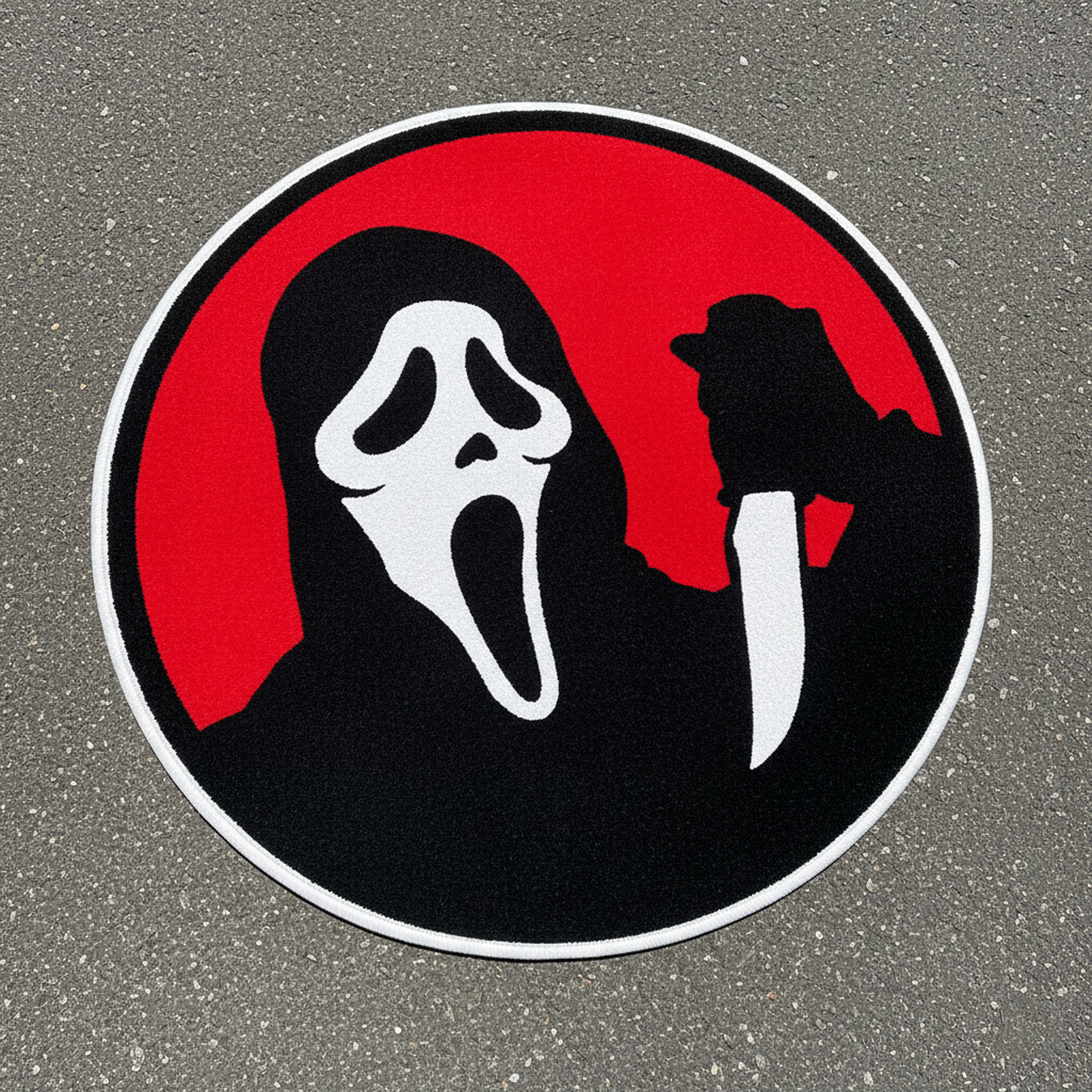 GHOSTFACE RED MOON RUG